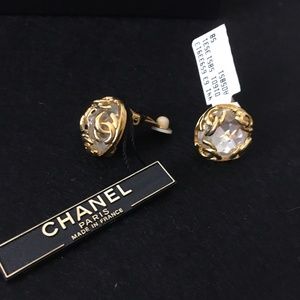 CHANEL Jewelry - Vintage 1995 CHANEL CC Logo & Crystal Earrings CHANEL Jewelry - Vintage 1995 CHANEL CC Logo & Crystal Earrings